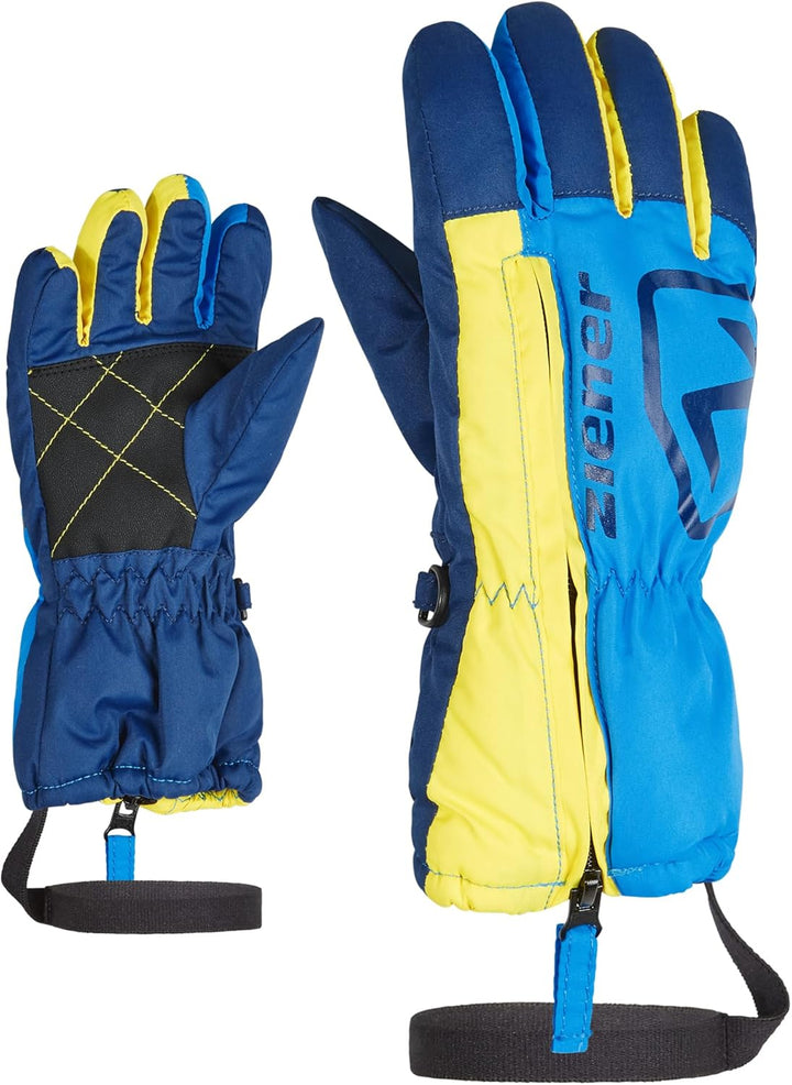 Ziener Unisex – Babys Leo Ski-Handschuhe/Wintersport | Langer Reissverschluss, Leash 2 persian blue,