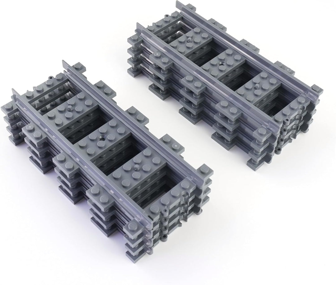 Lego® City Schienen Gerade Gleise (8 Stück) – Erweiterungsset für Lego® City Eisenbahn | Original Le