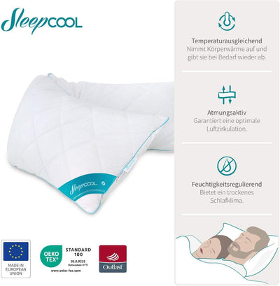 SleepCOOL Seitenschläferkissen mit Kühleffekt 40x145cm, Cool.Wave - Premium Körperkissen, Body Pillo