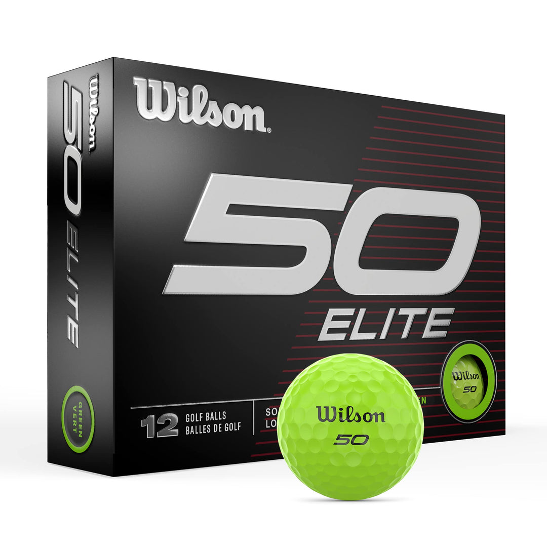 WILSON Fifty Elite Golfbälle, 12 Stück Grün, Grün