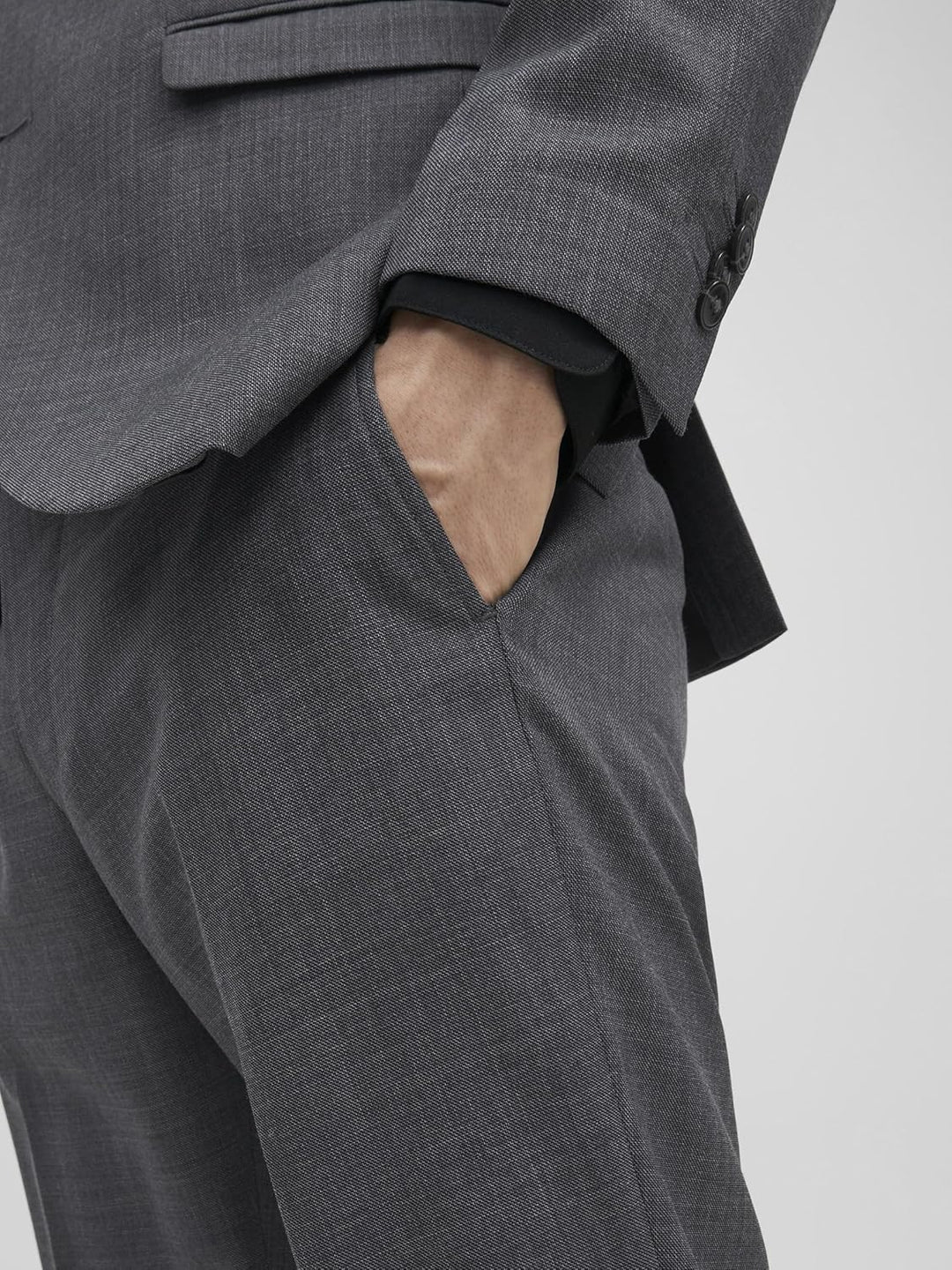 JACK &amp; JONES Male Einreihiger Blazer und Hose JPRSOLARIS Super Slim Fit Anzug 46 Rosin, 46 Rosin