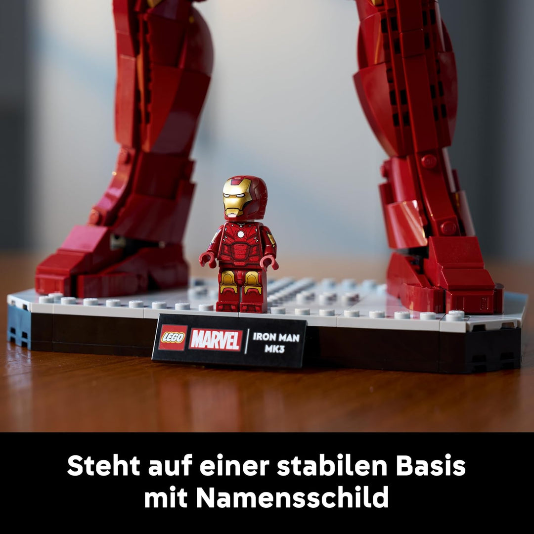 LEGO | Marvel Iron Man Mark 3 Sammleredition - Avengers Bauset für Erwachsene - Modellbau mit Minifi