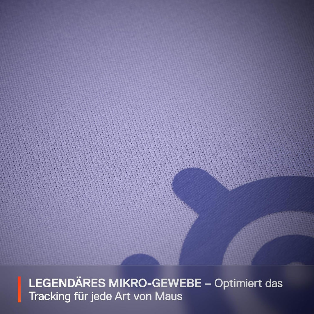 SteelSeries QcK Mauspad (Gross) – Lavendel – Anti-Rutsch-Gummierung auf der Unterseite – Bestes Trac