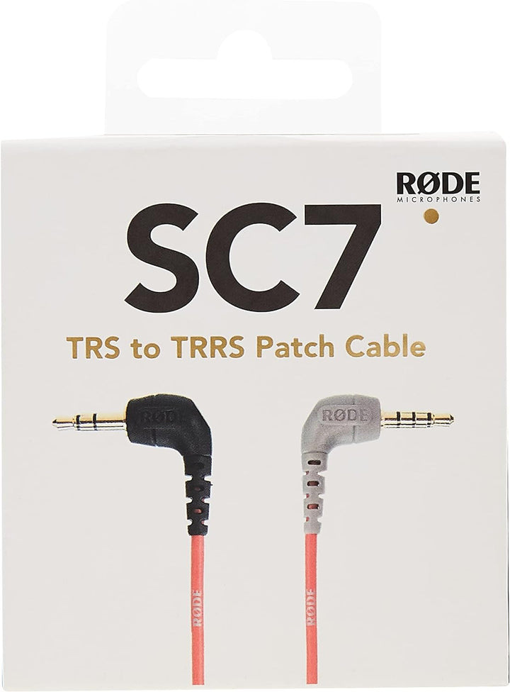 Rode VideoMicro kompakt On Camera Microphone - sortierte Farben & Rode Anschlusskabel auf Handy (0,4