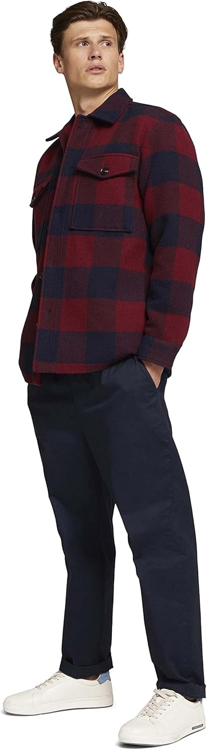 TOM TAILOR Denim Herren 1026691 Regular Fit Hemdjacke mit aufgesetzten Brusttaschen (1er Pack) L 283