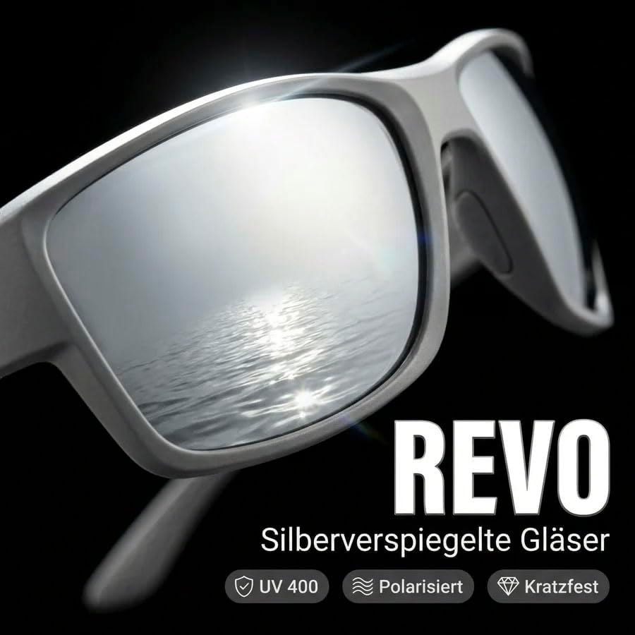 Zite Fishing Polarisationsbrille | Orus | Polbrille Angeln verspiegelt, UV400 & Schwimmfähig | Ultra