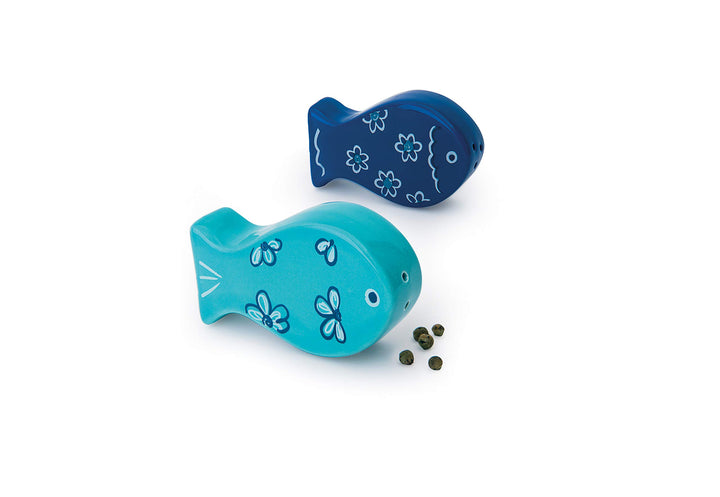 Excelsa Ocean Salz- und Pfefferstreuer-Set, Keramik, Hellblau, 6 x 5 x 8 cm, 2 Einheiten