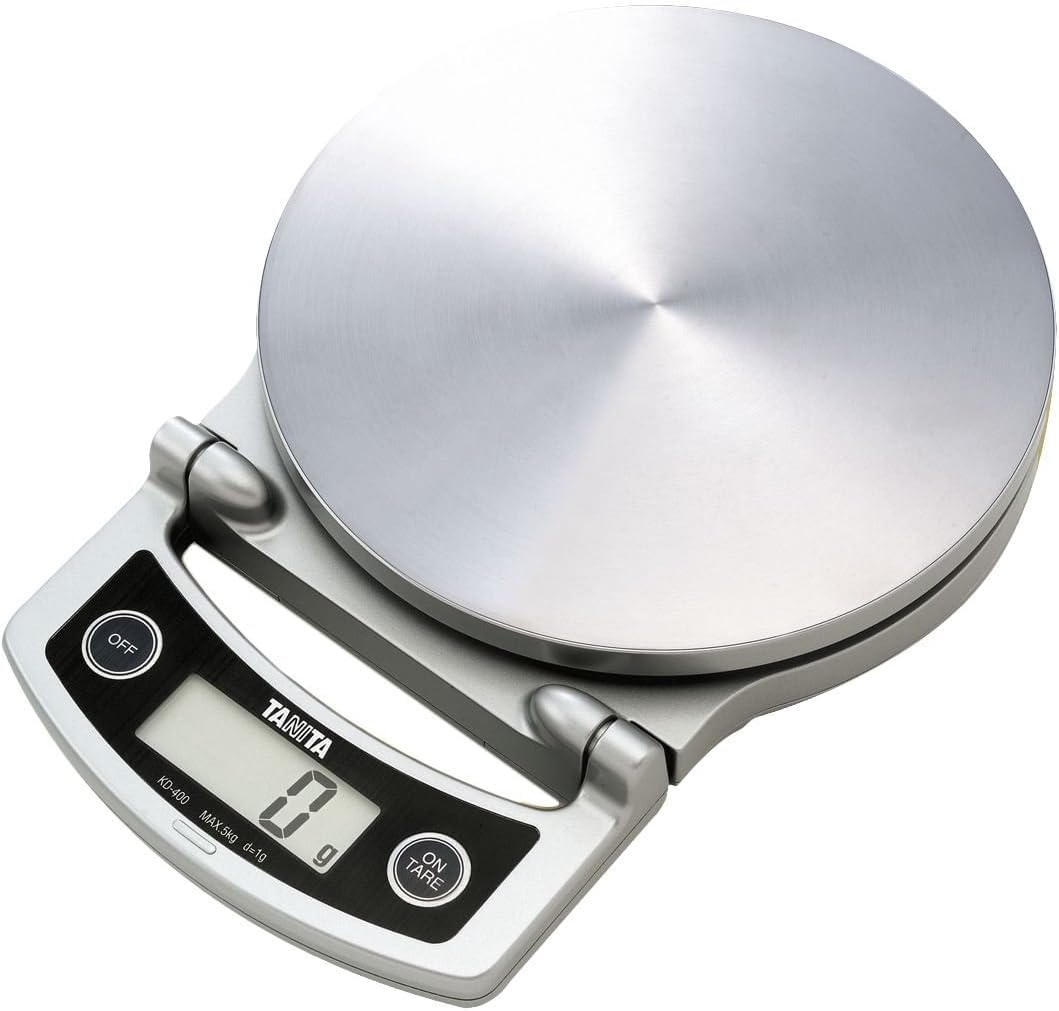 Tanita KD-400 Küchenwaage digital Klappdisplay silber 5kg/ 1g.