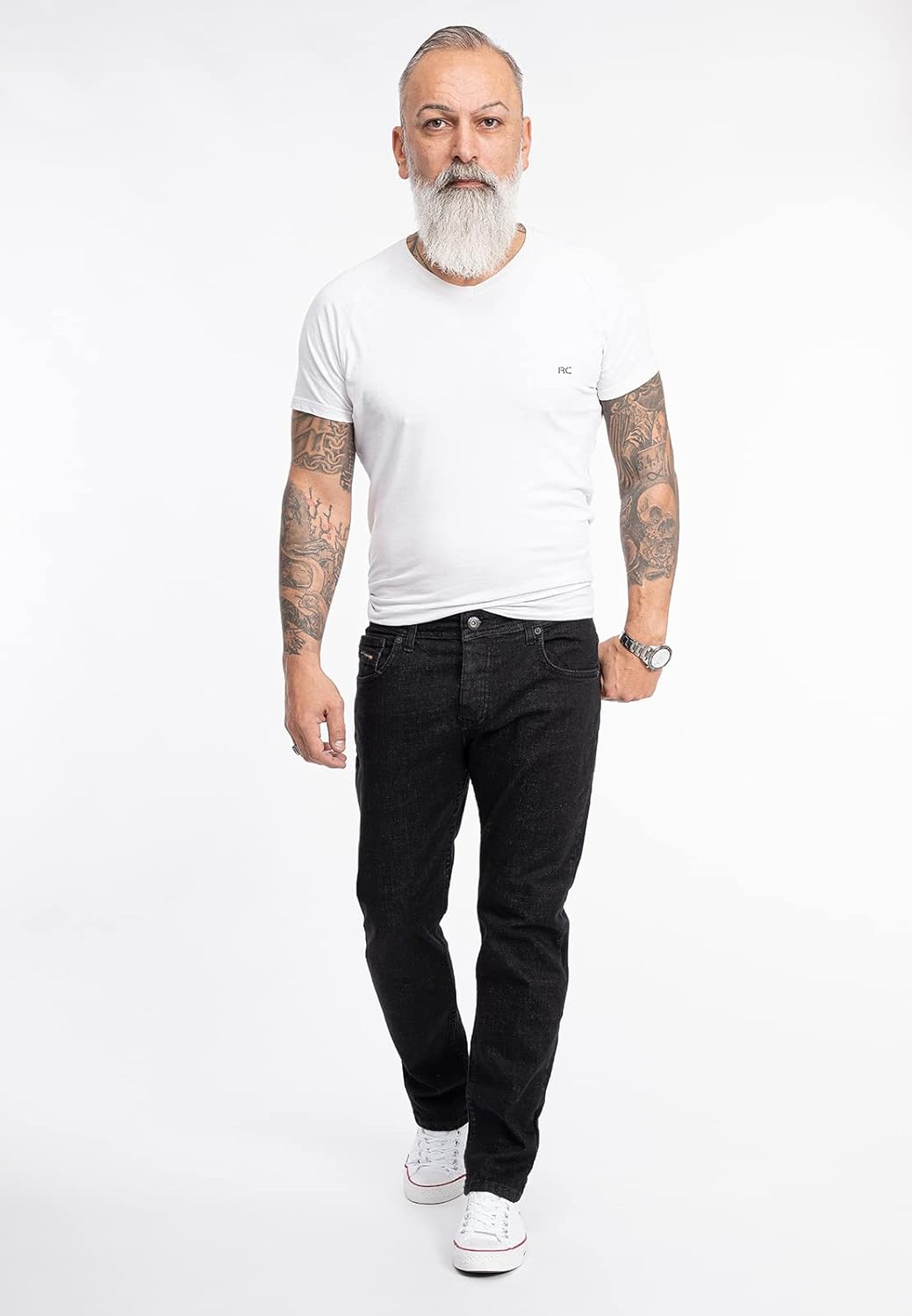 Rock Creek Herren Designer Jeans Denim Blau Hose Herrenjeans RC-2098 W29-W44 29W / 32L Rc-2277-schwa