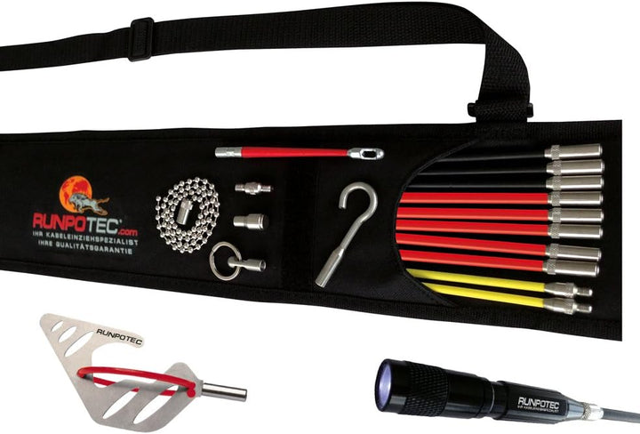 Runpotec 10014 RUNPO 5,3mm verdrillt 30m mit Box (mit Drallausgleich) & 10020 RUNPOSTICKS Comfort Se