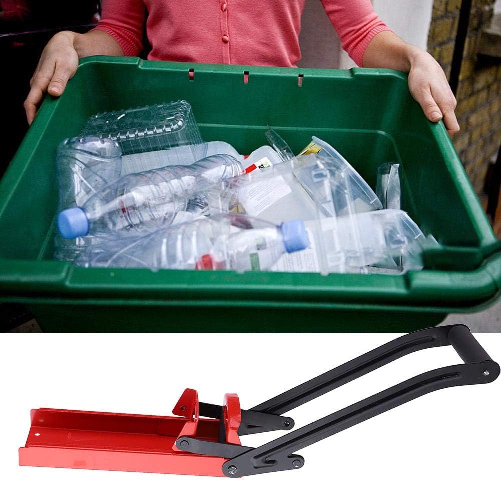 Dosenbrecher, 500 ml 16 Unzen und 12 Unzen Smasher Red Steel Gummigriff Kunststoffflasche Recycling-