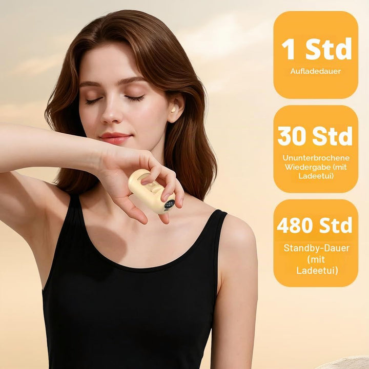 Mini Unsichtbare Kopfhörer Bluetooth Kabellos, Unsichtbare Kleine Schlaf Kopfhörer, In Ear Kleinste