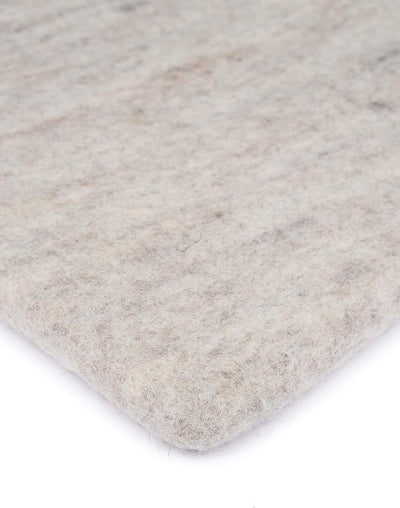 myfelt Flache Filz-Sitzauflage/Stuhlauflage - Béla - quadratisch, 36x36 cm, Beige Beige Meliert, Bei