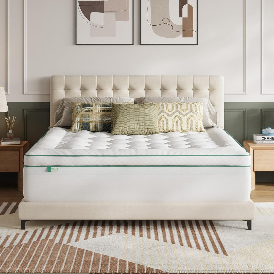 Novilla Matratzen Topper 80x200cm, 2-in-1 Abnehmbarer Gel-Memory-Schaum-Matratzenauflage, Doppellagi