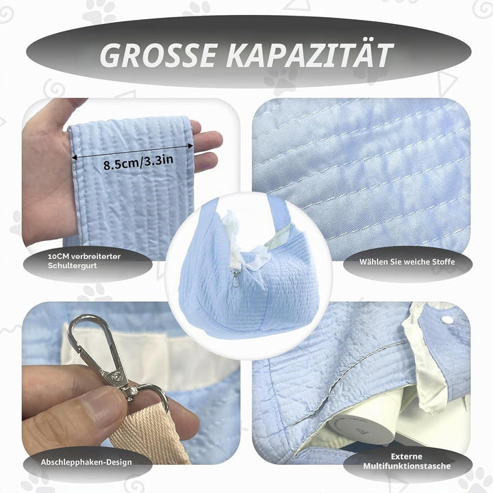Hundetragetasche Tragetasche Hund, Tragetuch Hund, Hundetragetasche, Transporttasche für Hunde und a