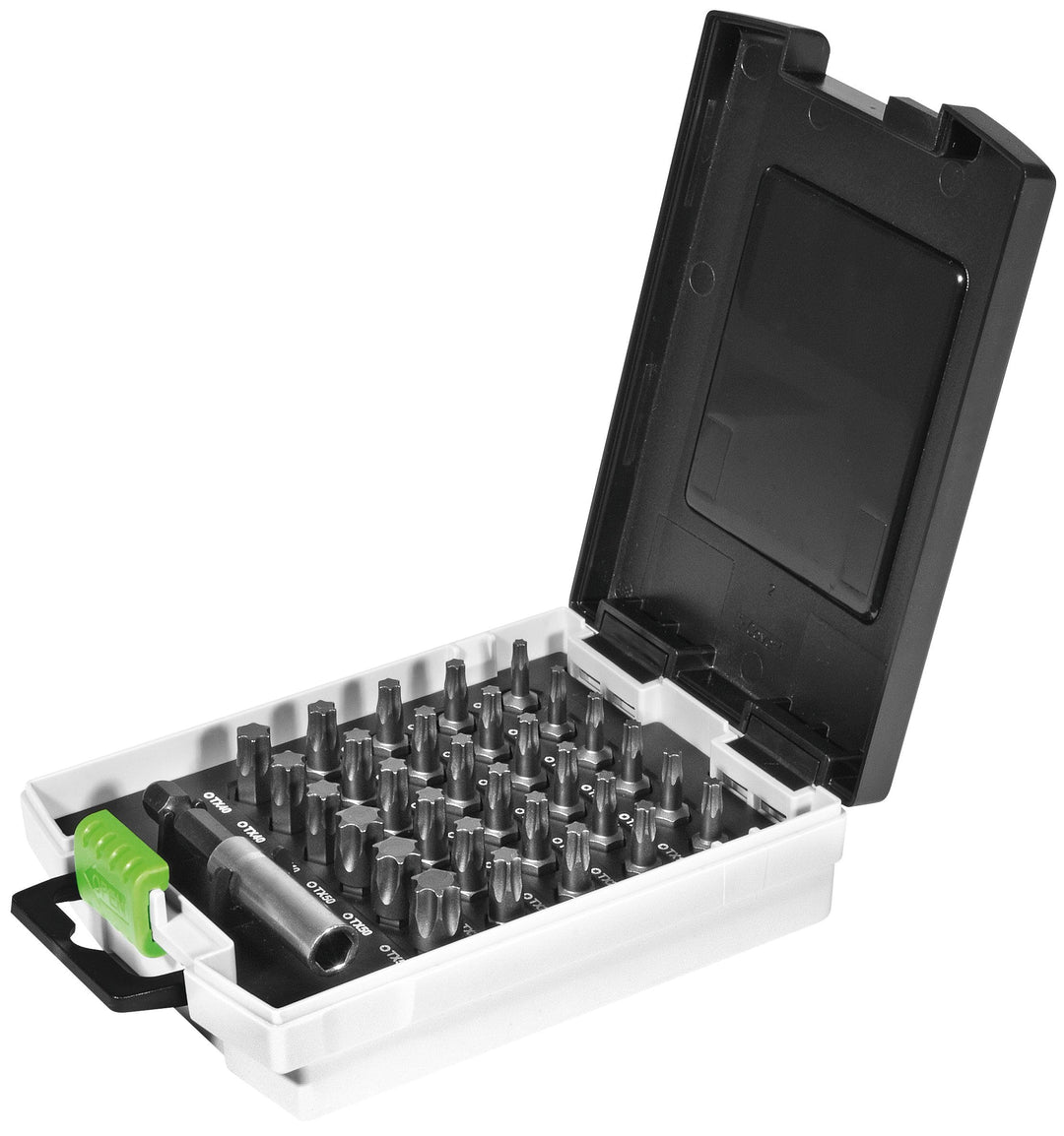 Festool Bitkassette TX 10-50/BH-SORT/31x (mit Magnet-Bithalter, Bits (TX 10, TX 15, TX 20, TX 25, TX