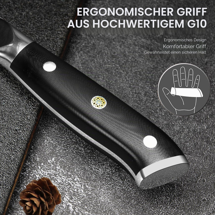 Home Safety Damastmesser Fleischmesser - Damast Chinesisches Hackmesser 17.5 cm Klinge aus 67 Schich