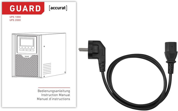 Accurat UPS Unterbrechungsfrei Stromversorgung Guard 2000-2000VA /1800W, AC, LCD, RS232, Batterieküh