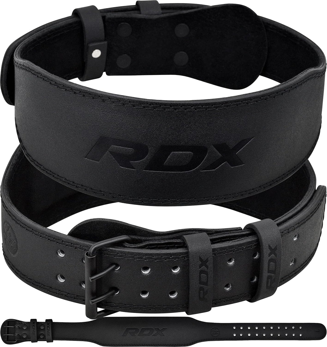 RDX Gewichthebergürtel Leder 4” und 6”, 10 Verstellbar Löcher Trainingsgürtel Schnalle, Powerlifitin