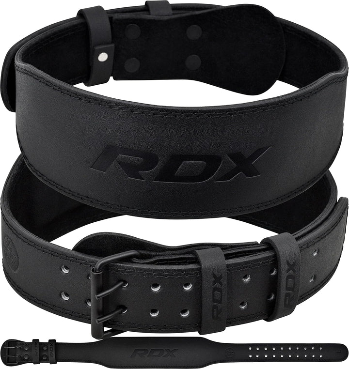 RDX Gewichthebergürtel Leder 4” und 6”, 10 Verstellbar Löcher Trainingsgürtel Schnalle, Powerlifitin