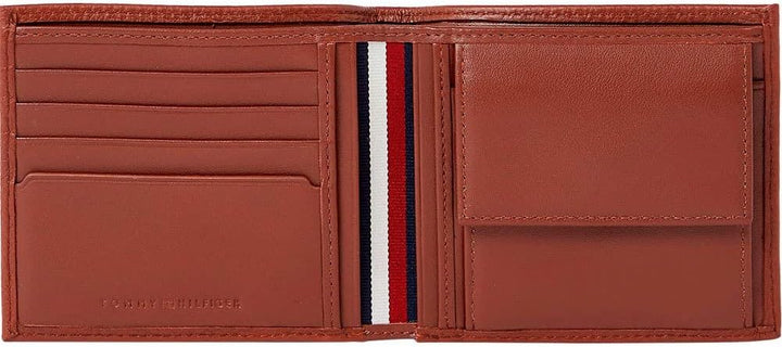 Tommy Hilfiger Herren Th Premium Leather Cc and Coin Am0am10989 Geldbörsen OS Braun (Dark Chestnut),