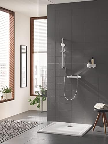 Grohe Tempesta Cosmopolitan, Brausestange 600mm, feste Bohrlöcher zur Befestigung, chrom 600 mm, 600