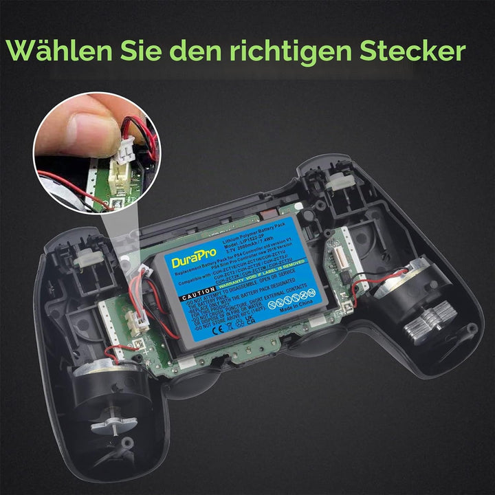 DuraPro 2X 2000mAh Battery Akku kompatibel mit Sony PS4 Slim / PS4 Pro PS4 LIP1522 KCR1410 Dualshock