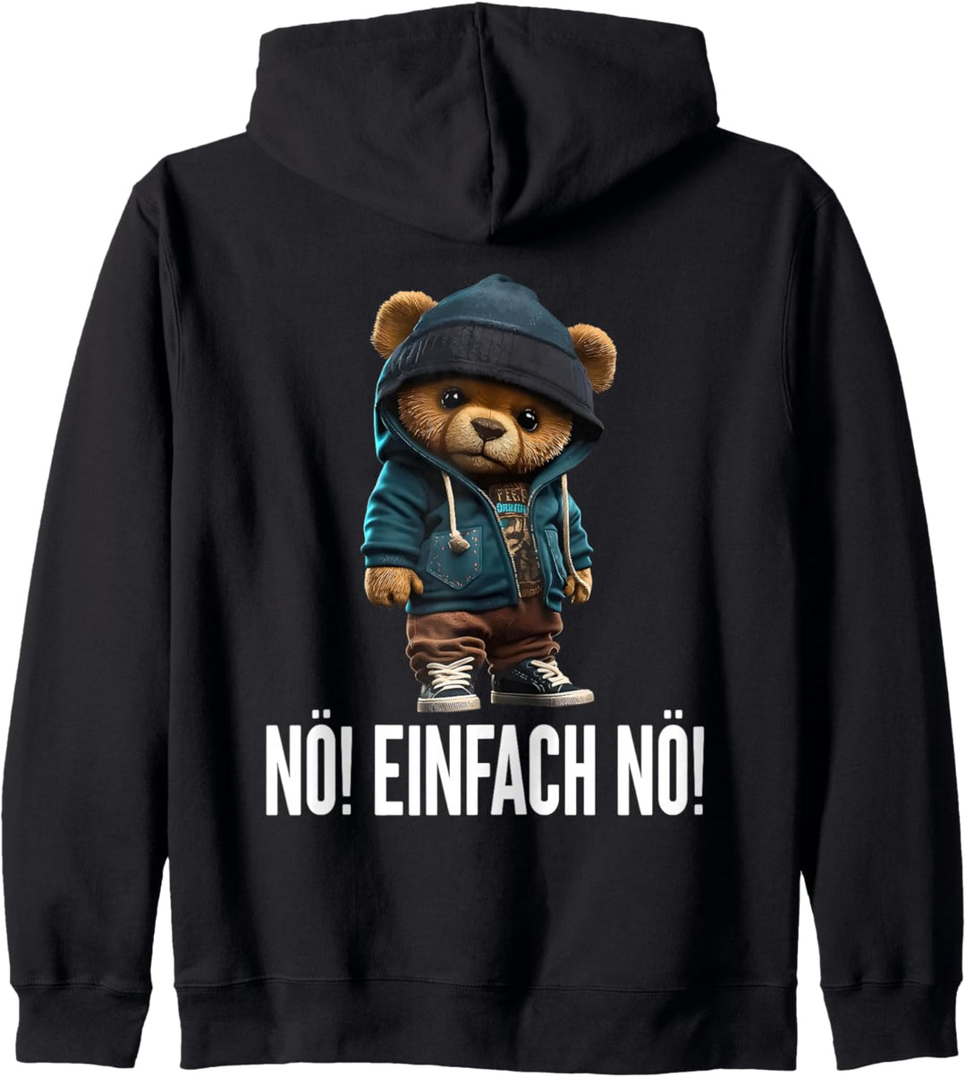 nö einfach nö teddy Kapuzenjacke