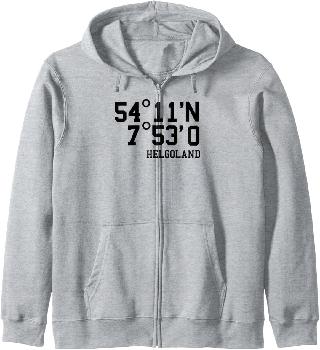 Helgoland Koordinaten Nordsee Insel Urlaub Geschenk Kapuzenjacke