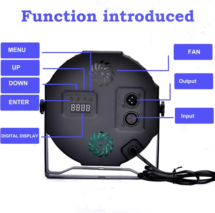 4 Stück LED Par Strahler 36 LED Bühnenlicht Discolicht Partylicht DJ Licht RGB DMX512 mit Fernbedien