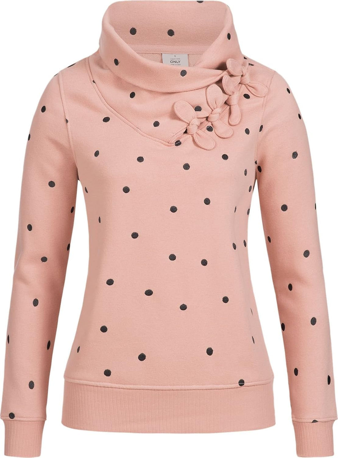 ONLY Damen Sweatshirt Lisa Bow Highneck rosaXS