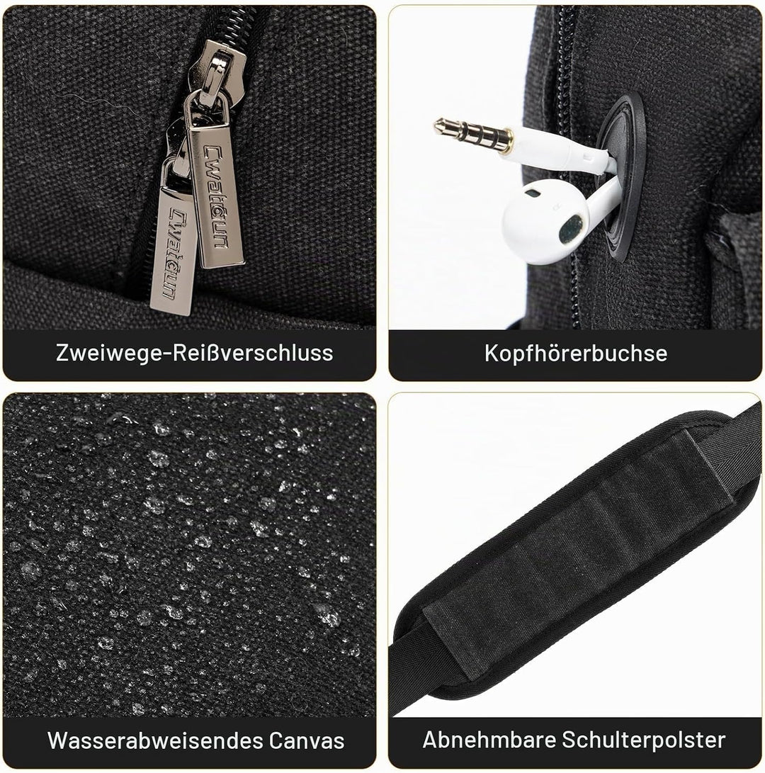 Cwatcun Kameratasche,Wasserdicht Kamerataschen Grosse Umhängetasche, Kamera Tasche für Spiegelreflex