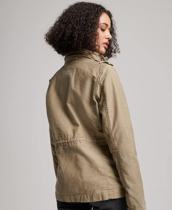 Superdry Damen Militärjacke Jacke, braun