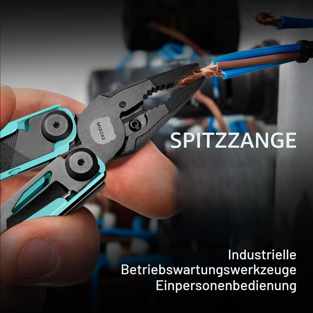 MIAOKE Multitool 23 in 1 with Premium Gift Box, Screwdrivers Saw Screwdrivers Bottle Opener Pliers C