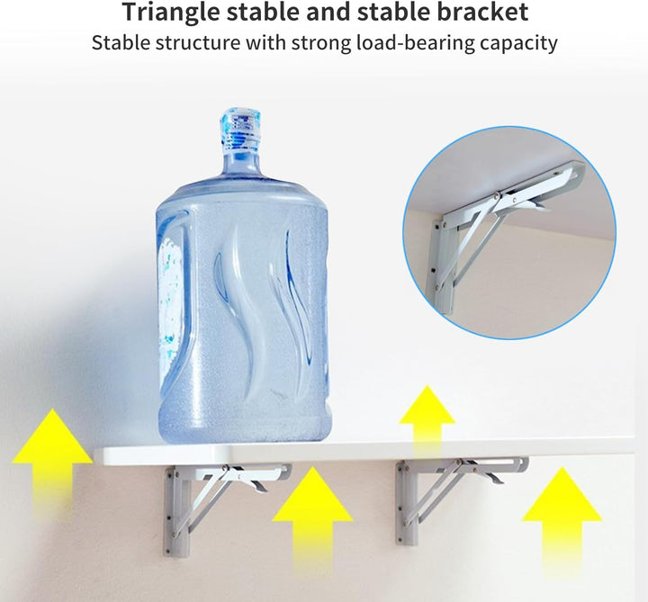 LANTUS Wandklappbares Schreibtisch-Tablett, Esstisch, Küchentisch, Wandtisch, Klapptisch, 60 x 30 x