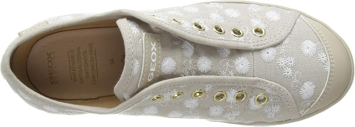 Geox Mädchen Jr Ciak Girl C Sneakers 24 EU Beige, 24 EU Beige