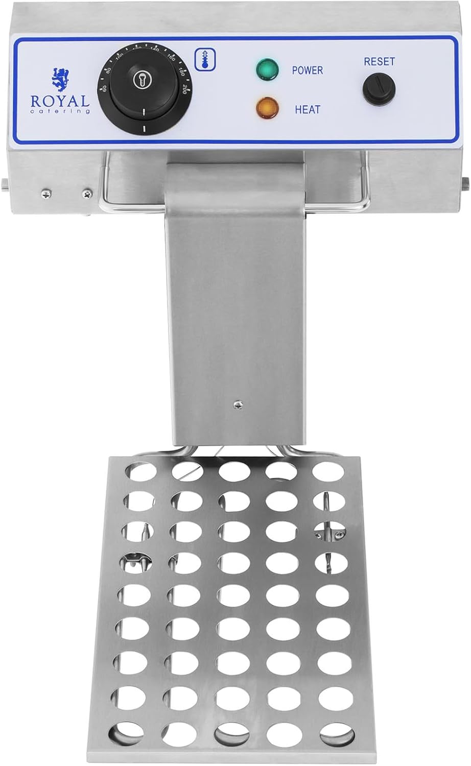 Royal Catering Elektro-Fritteuse Edelstahl (Kapazität 17 L, 3.000 W, Thermostat, Temperaturbereich 6