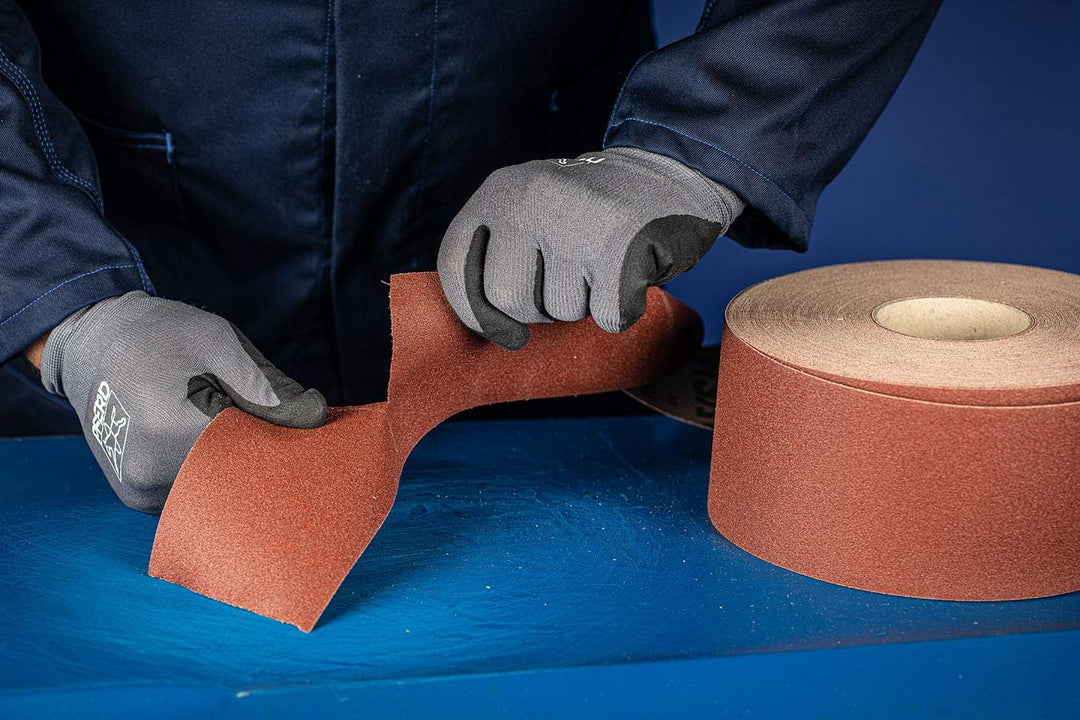 PFERD Schleifbandrolle | Gewebe, 100mm x 50m, Korund A320 | 45016332 – für universelle Anwendung Gew