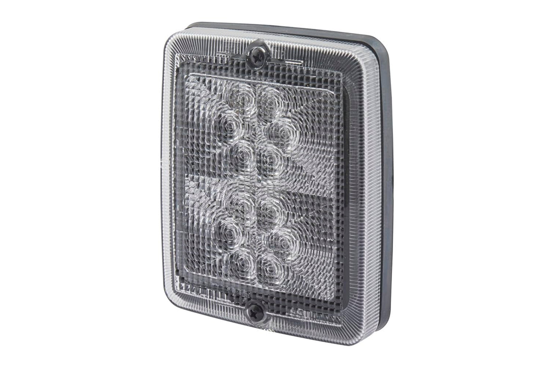 HELLA - Blinkleuchte - LED - 12V - Einbau/geschraubt - Lichtscheibenfarbe: glasklar - Kabel: 100mm -