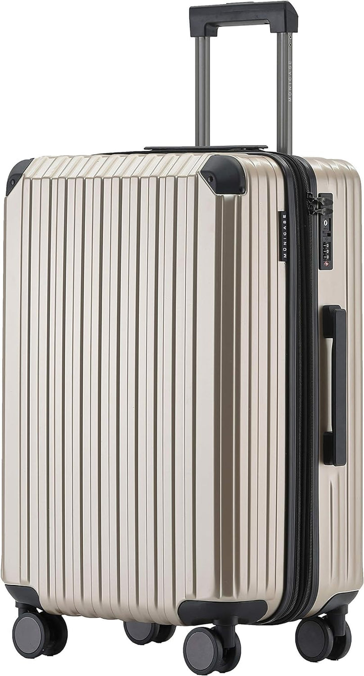 Münicase M816 TSA-Schloss Koffer Reisekoffer Trolley Kofferset Hardschale Boardcase Handgepäck (Cham