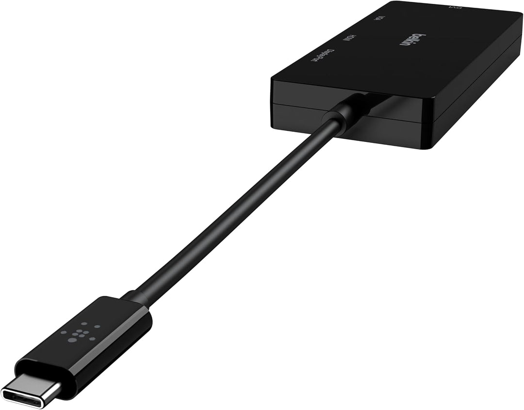 USB-C Video Adapter (HDMI, VGA, DVI, DISPLAYPORT), BLK, Video Adapter