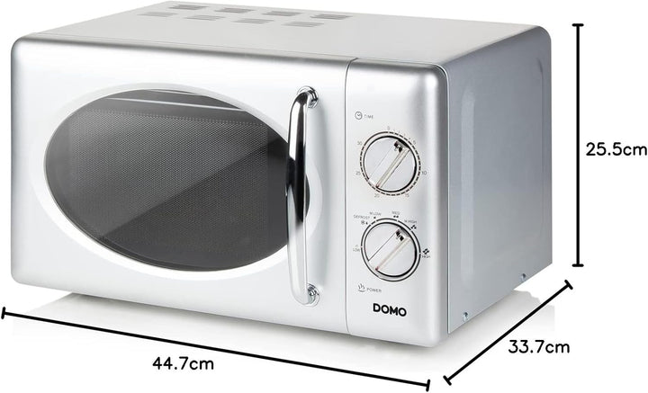 DOMO DO3020 Solo-Mikrowelle - 20 L - 700 W silber