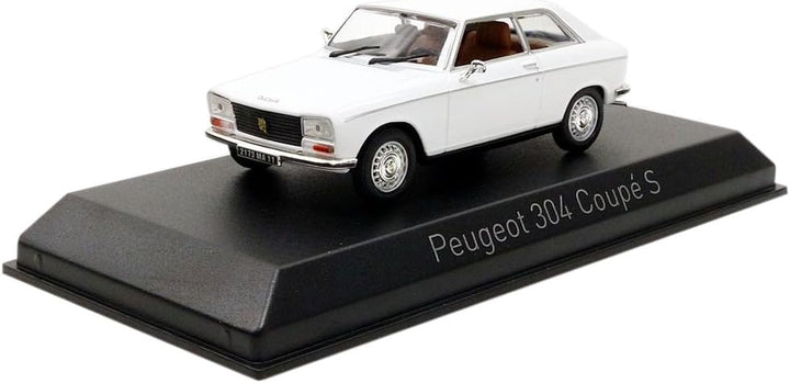 Norev-304 S Coupe 1973 Peugeot Miniatur-Fahrzeug, Weiss, Massstab 1:43