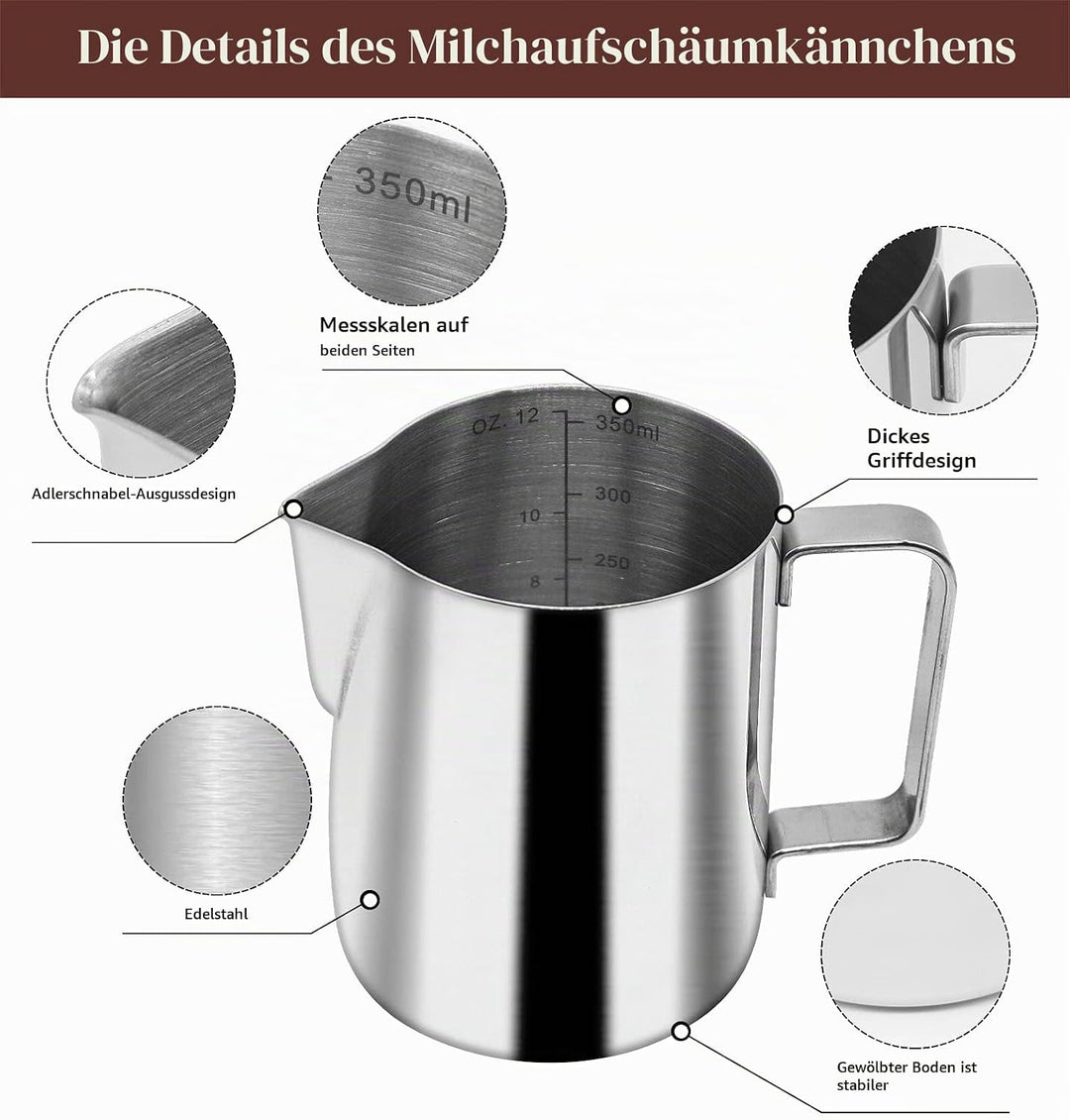 Yolococa 51mm Kaffee Tamper Set 304 Edelstahl Base Kaffeepresse Espresso Tamper mit Tampermatte, Mil