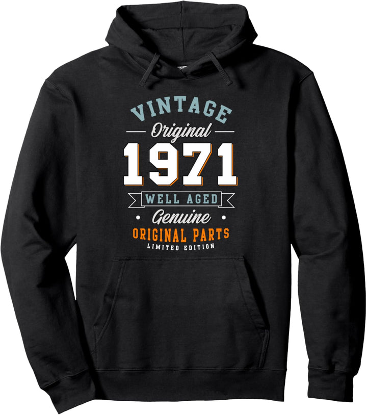 50. Geburtstagsgeschenk Vintage 1971 Im Alter von 50 Jahren Pullover Hoodie