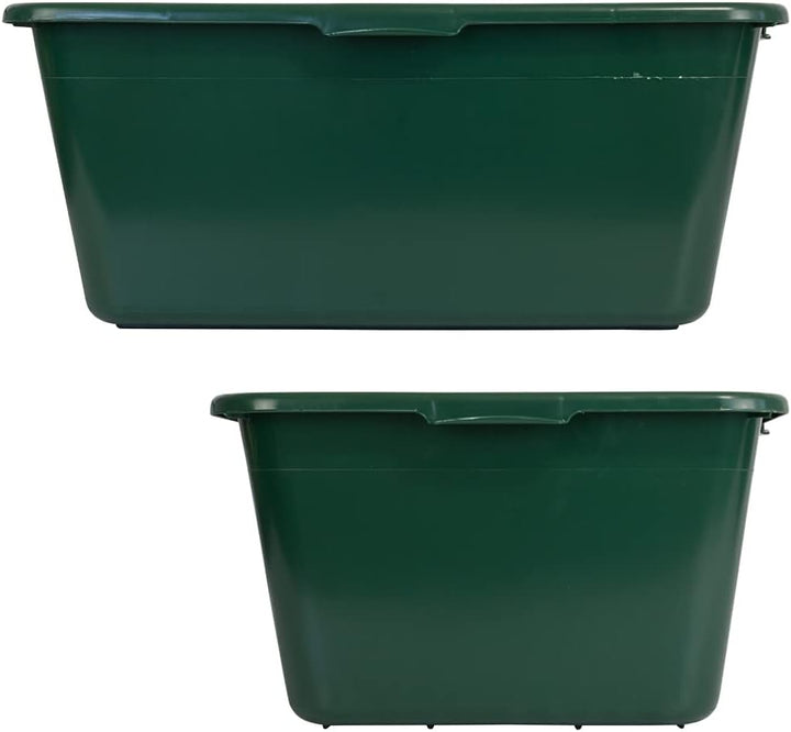 Petigi Wildwanne Wanne Gross Lebensmittelecht XXL Gross Eckig 90 Liter Kunststoffwanne Plastikwanne