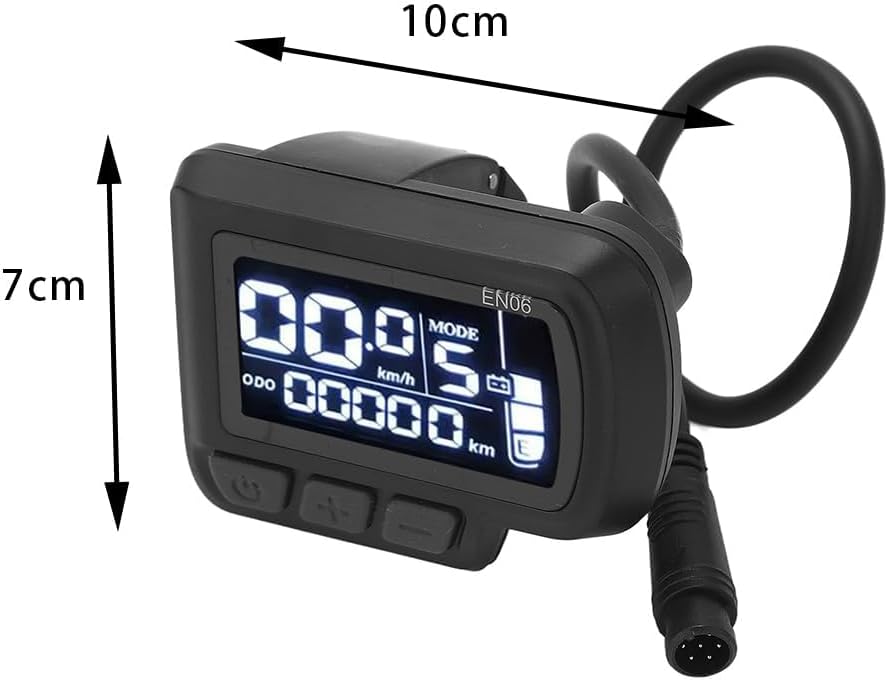 LCD-Fahrrad-Display-Messgerät, Ebike Display 6 Pin 24V, 36V, 48V, 60V, elektrische Fahrradsteuerung,