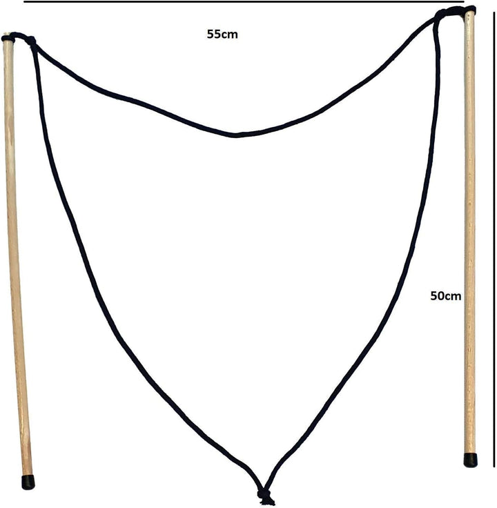 3 Paar Stäbe "klassisch" (50cm Holz) Riesenseifenblasen + Pulver 10L Seifenblasenflüssigkeit Set Kin