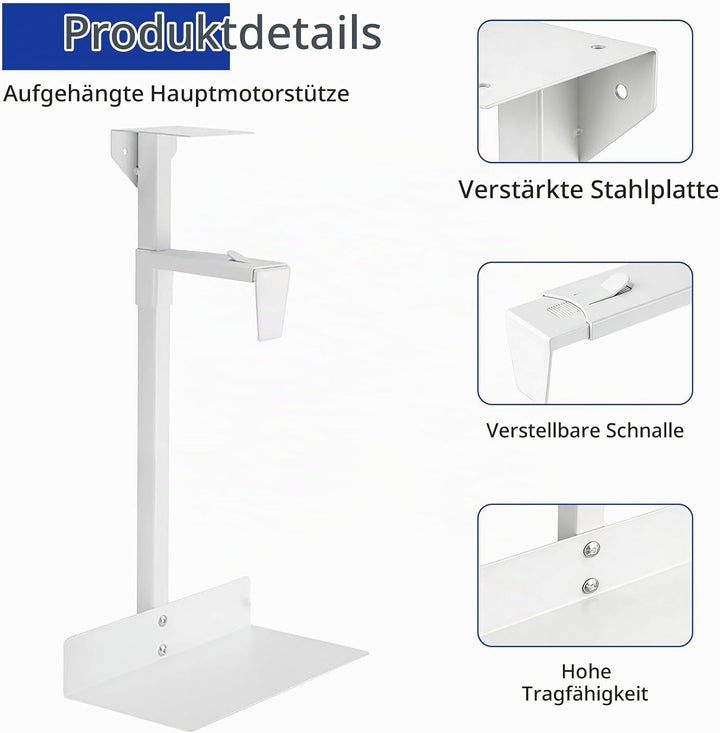PC Halterung unter Schreibtisch, höhenverstellbar &amp; universell, platzsparende Aufhängung bis 30 kg T