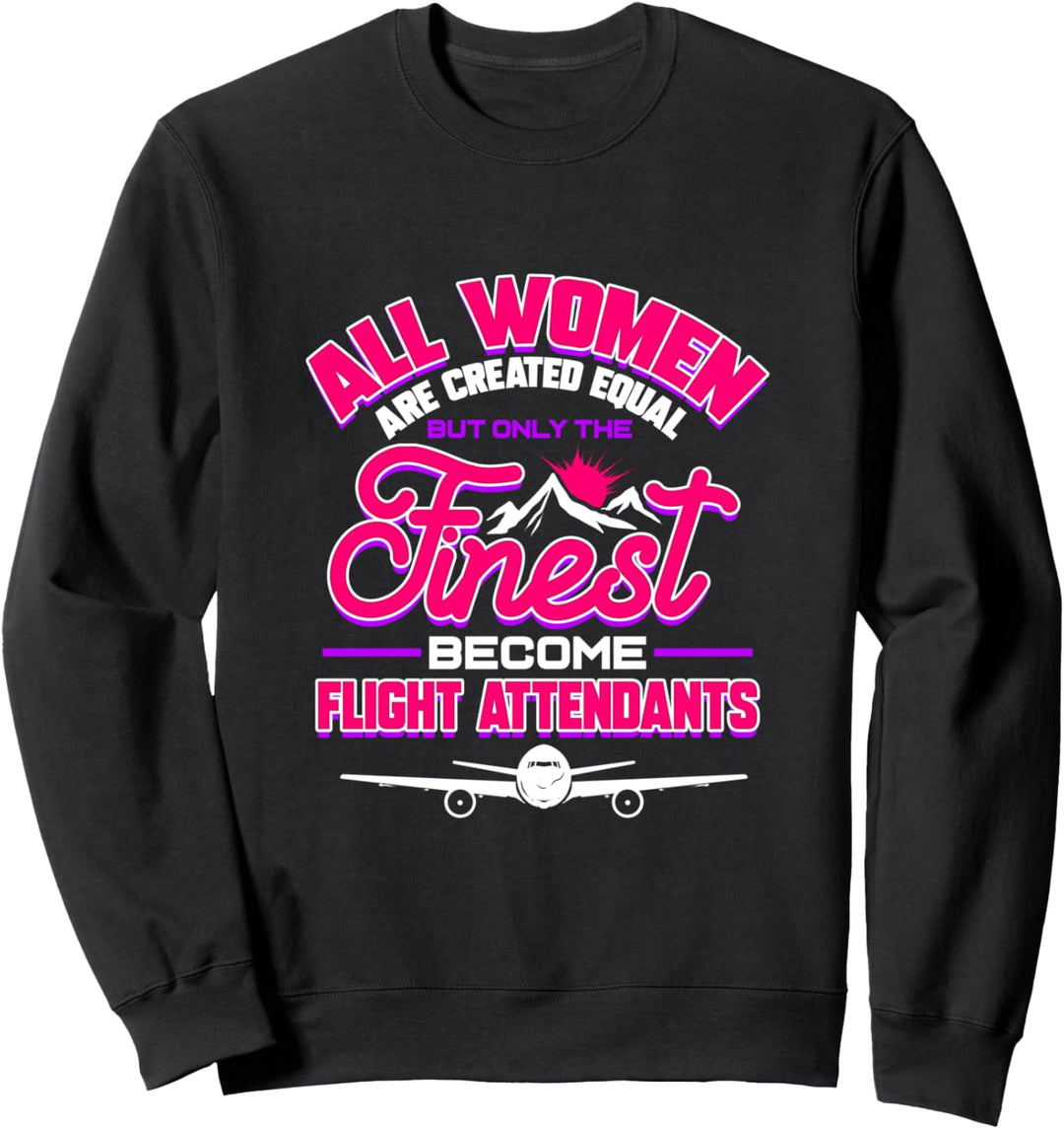 Flugbegleiter Stewardess Flugbegleiterin Geschenk Sweatshirt